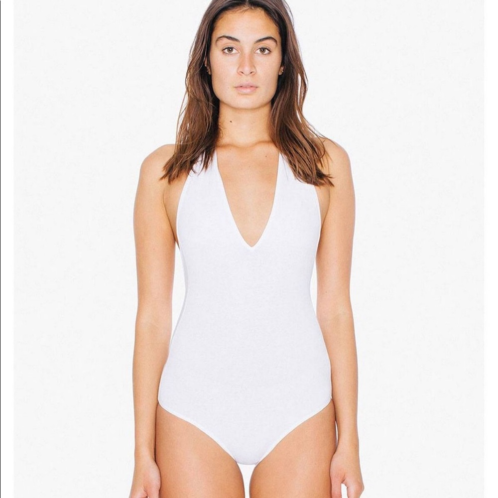 White American apparel body suit